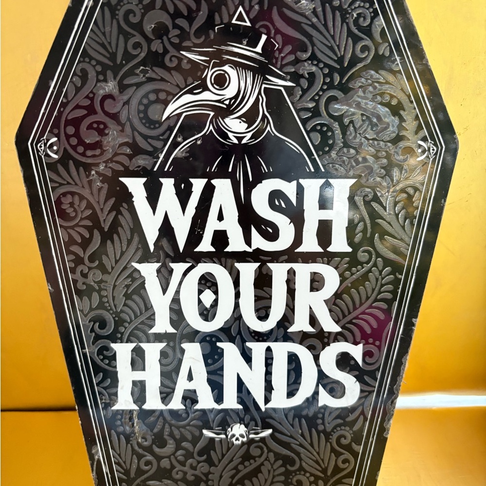 Amazon Black and White Wash Your Hands Sign